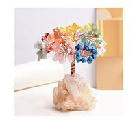 LQYXGS Décoration d'intérieur en Pierre de Cristal Pierre Naturelle Amethyste Rose Quartz Arbre de Vie Rock Minéral Géomancie Reiki Home Decor DIY Artisanat(D)