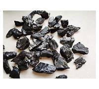 LQYXGS Décoration d'intérieur en Pierre de Cristal Pierres de shungite for Purification l'eau, Chips Shungite cru Noir Mat for Le filtrage(100g)