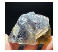 LQYXGS Décoration d'intérieur en Pierre de Cristal Spécimen minéral de Fluorite Rose Noire Naturelle, Rouge pétrole et Jaune Fluorescent, for la décoration intérieure