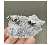 LQYXGS Décoration d'intérieur en Pierre de Cristal Spécimen minéral symbiotique de Pyrite Naturelle et de Cristal(51g 37 * 22 * 57mm)