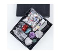 LQYXGS Décoration d'intérieur en Pierre de Cristal Spécimens de Quartz Naturel Boîte-Cadeau Chakra Stone Divination Aura Magic Wand Energy Forfait(5)