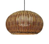 LQZCXMF Abat-jour Extérieur En Rotin Tressé Fait Main Suspension De Patio Imperméable Lustre Bohème Encastré Pour Plafond Pour Îlot De Cuisine, Salon, Style Ferme - Lot De 1