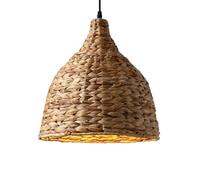 LQZCXMF Abat-jour Rustique En Rotin Tressé, Suspension En Cage De Rotin 35 Cm