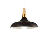 LQZCXMF Éclairage Suspendu Coloré Macarons Suspension À Poignée en Bois Abat-Jour en Aluminium E 26 avec Cordon Ajustable 47,2 Po pour Îlot De Cuisine, Table De Salle À Manger, Chambre À Coucher