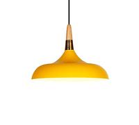 LQZCXMF Éclairage Suspendu Coloré Macarons Suspension À Poignée en Bois Abat-Jour en Aluminium E 26 avec Cordon Ajustable 47,2 Po pour Îlot De Cuisine, Table De Salle À Manger, Chambre À Coucher