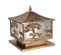 LQZCXMF Lampadaire Extérieur, Étanche Lampe De Colonne De Lanterne Filaire Haute Tension, Lampe À Gazon, Lampadaire, Capuchon De Poteau Lampe De Jardin, avec Base De Montage, pour La Décoration