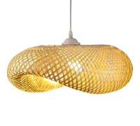 LQZCXMF Lampe Suspendue En Rotin Tressé À La Main Pour Îlot Cuisine