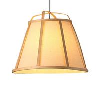 LQZCXMF Lampe Suspendue Vintage De Style Chinois, Abat-jour En Cage De Bambou, Pour Éclairage Décoratif La Maison, Suspension De Style Japonais Avec Abat-jour Imitation Parchemin Pour Salon De Thé