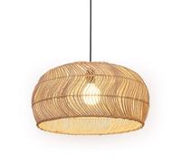LQZCXMF Luminaire Pour Îlot De Cuisine, Suspension Vintage En Rotin Faite Main