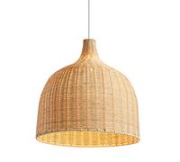 LQZCXMF Luminaire Suspendu en Rotin Naturel Plafonnier en Bambou Suspension E27 Wicker Light Décorations À Suspendre Lampe Japonaise Rustique pour Cuisine Salon Salle À Manger