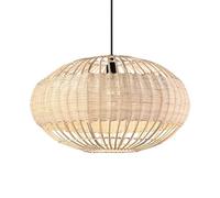 LQZCXMF Luminaires Rustiques Pour Îlot Central, Suspension Bohème En Rotin, Lustre Style Campagnard Et Côtier, Tissage Artisanal, 1 Lumière, 50 Cm, Suspension Naturelle Bohème Pour Îlot De Cuisine