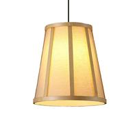 LQZCXMF Lustre Bohème Minimaliste, Lanterne En Bois Rustique De Style Côtier Pour Îlot Cuisine, Avec Abat-jour En Parchemin Imitation, Luminaire Suspendu Moderne En Forme De Dôme Pour Salle À Manger