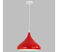 LQZCXMF Lustre Coloré Rétro Industriel Dôme Lampe Suspendue en Métal Lampe en Aluminium À Tête Unique Couleur Table À Manger Luminaire Suspendu pour Éclairage De Ferme Rustique