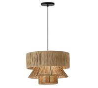 LQZCXMF Lustre De Style Campagnard Corde De Chanvre Tressée À La Main Abat-jour Suspendu Bohème Tressé À La Main Suspension En Paille Tressée Pour Îlot De Cuisine, Couloir, Chambre, Table À Manger