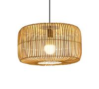 LQZCXMF Lustre En Bambou Tressé, Suspensions Uniques Style Campagnard Avec Lanterne