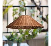 LQZCXMF Lustre Rustique En Rotin Suspension Bohème Tissée À La Main Plafonnier Industriel Grande Suspension En Osier Pour Îlot De Cuisine, Évier, Salle À Manger De Style Campagnard