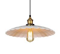 LQZCXMF Petit Lustre Blanc De Style Américain Suspension Réglable Lampe Suspendue Élégante Décor Suspension Plafonnier Luminaire Suspendu Rétro Industriel pour Restaurant Bar Café Salle À Manger