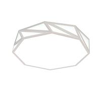 LQZCXMF Plafonnier Design Géométrique Lampe De Plafond LED Dimmable Style Nordique En Fer Lampe Minimaliste Noire Et Blanche À Intensité Variable Pour Chambre Ou Salon, Luminaire 40 Cm