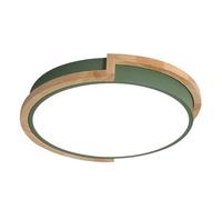 LQZCXMF Plafonnier Rond Nordique En Forme De Macaron Lampe De Plafond En Chêne Et Acrylique Pour Chambre Lampe Circulaire Avec Abat-jour En Acrylique Luminaire Encastré LED À Intensité Variable