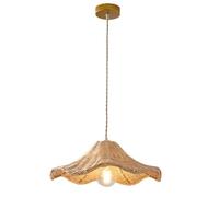 LQZCXMF Suspension De Style Japonais Abat-jour Suspendu En Rotin De Bambou Tressé À La Main, Douille E27 Réglable Pour Restaurant Ou Salon De Thé, Lustre Suspendu En Osier Naturel