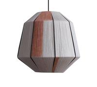 LQZCXMF Suspension En Corde De Chanvre De 40 Cm Avec Structure En Métal, Style Industriel Vintage, Grande Suspension Tissée À La Main, Douille E26, Idéale Pour La Cuisine, Le Salon