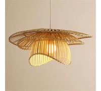 LQZCXMF Suspension Tressée Double Couche, Style Champêtre, Idéale Pour Une Entrée, Un Îlot De Cuisine Ou Une Chambre. Culot E26, 66 Cm (26 Pouces).
