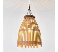 LQZCXMF Suspensions En Osier Et Bambou Lustre Suspendu En Rotin Tressé À La Main Style Bord De Mer Lustre De Restaurant Style Asie Du Sud-Est Plafonnier Rustique Style Île