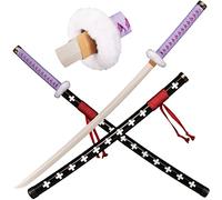 LQZJG Cosplay Anime Bambou Trafalgar D. Water Law épée Katana Death Surgeon Violet 103 CM / 40 Pouces