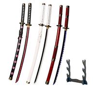 LQZJG Ensemble de 3 pièces Cosplay Anime Bambou Roronoa Zoro épée Katana Shusui&Wado Ichimonji&Sandai Kitetsu 103 CM / 40 Pouces
