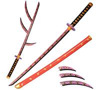 LQZJG Épée de Bambou d'anime Cosplay Sword, kokushibou l'épée Katana 103cm / 40 Pouces