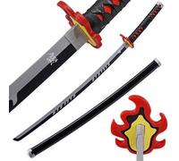 LQZJG Épée en Bambou animée Cosplay Sword, kamado tanjirou Le Dieu du feu l'épée Katana 103cm / 40 Pouces
