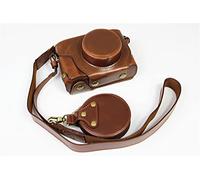 LQZO PU Le Cuir de Protection de caméra de caméra Compatible avec Fuji X100V, étui de Protection corporelle, Couvercle de boîtier de Sac de Protection, Anti-Chariot étanche,Marron