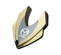 LQZTFC Embleme Autocollant décalcomanie adapté Fit for Mazda 2 DJ,Badge 3D Métal Personnalisé Logo Carrosserie Badge décoration Car Décoration Styling Accessoire,Yellow
