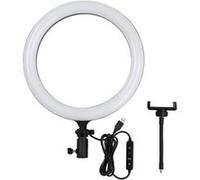 Godox Anneau LED LR120 Bi-color - Noir - Support de téléphone - Réglage de puissance 10-100%