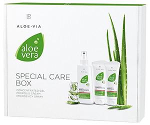 LR Aloe Vera Coffret à l'aloe vera avec concentré 100 ml au propolis 100 ml et spray de premiers secours 150 ml, 350 ml