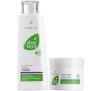 LR Aloe Via Kit de soin du visage à l'aloe vera (200 ml de crème pour le visage et 100 ml de crème pour la peau)