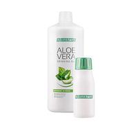 LR Gel à boire à l'aloe vera Sivera 1000 ml + flacon de ration d'aloe vera (vide) pour les déplacements, 90 ml