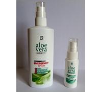 LR Spray d'urgence à l'aloe vera 1 x 150 ml + 1 recharge (vide) pour les déplacements