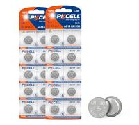 LR1130 AG10 Piles Bouton alcaline pour Livres musicaux ou sonores,Montre,Jouets,Longue durée,Lot de 20,PKCELL