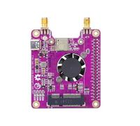LR1302 LoRaWAN HAT pour Raspberry Pi - Module SX1302 longue portée avec GPS, RTC et ventilateur de refroidissement, compatible avec Raspberry Pi 5/4/3/2/B+/A+ (868 MHz)