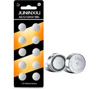 LR43 Batterie AG12 L1142 SR43 SR43 D386 D301 186 SR43 1,5 V Pile bouton alcaline de qualité supérieure (durée de vie de 5 ans)