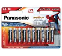 Pack de 6+4 piles Panasonic Pro Power AA-LR6 G