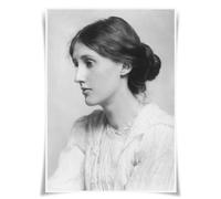 Lrajan&Daucus Poster portrait des 100 personnages littéraires - Écrivain de renommée mondiale - A3 - Décoration murale (#48 Virginia Woolf)