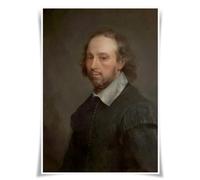 Lrajan&Daucus Poster portrait des 100 personnages littéraires - Écrivain de renommée mondiale - A3 - Décoration murale (#01 William Shakespeare)