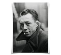 Lrajan&Daucus Poster portrait des 100 personnages littéraires - Écrivain de renommée mondiale - A3 - Décoration murale (#99 Camus)