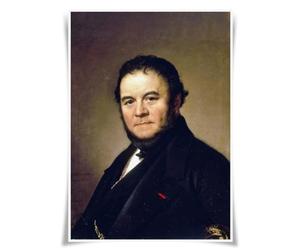 Lrajan&Daucus Poster portrait des 100 personnages littéraires - Écrivain de renommée mondiale - A3 - Décoration murale (#42 Stendhal)