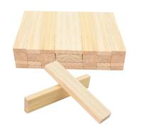 Lre Co. Lot de 40 blocs de bois pour l'artisanat, blocs d'artisanat, blocs d'artisanat polyvalents, ensemble de blocs en bois dur, jeu de jeu de tour