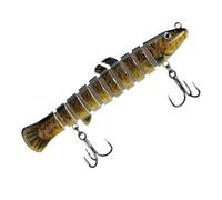 Lres de pêche appâts mous, leurres de pêche d'eau salée, Glow in the Night Simulation Loach Swimbait, Lyer simulé à plusieurs articulations avec crochet, accessoires de pêche pour la truite de basse d