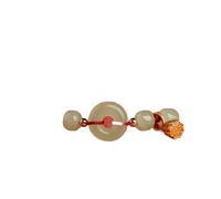 LRESJJIUJ Bracelet en jade naturelle de Héti rouge - Bracelet en jade néphrite avec bouton de sécurité - Bracelet porte-bonheur pour femme - Bracelet porte-bonheur chinois Feng Shui pour mère et femme