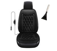 LRF-yxkj Housse Chauffante Siege Voiture 45 °C-65°C Chauffage Rapide， Contrôle Intelligent 12v Couvre Siege Voiture Avant Comprend Une Pelle à Neige,Black-Onepiece